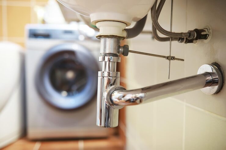 Exposed Pipes: How to Hide Laundry Room Plumbing